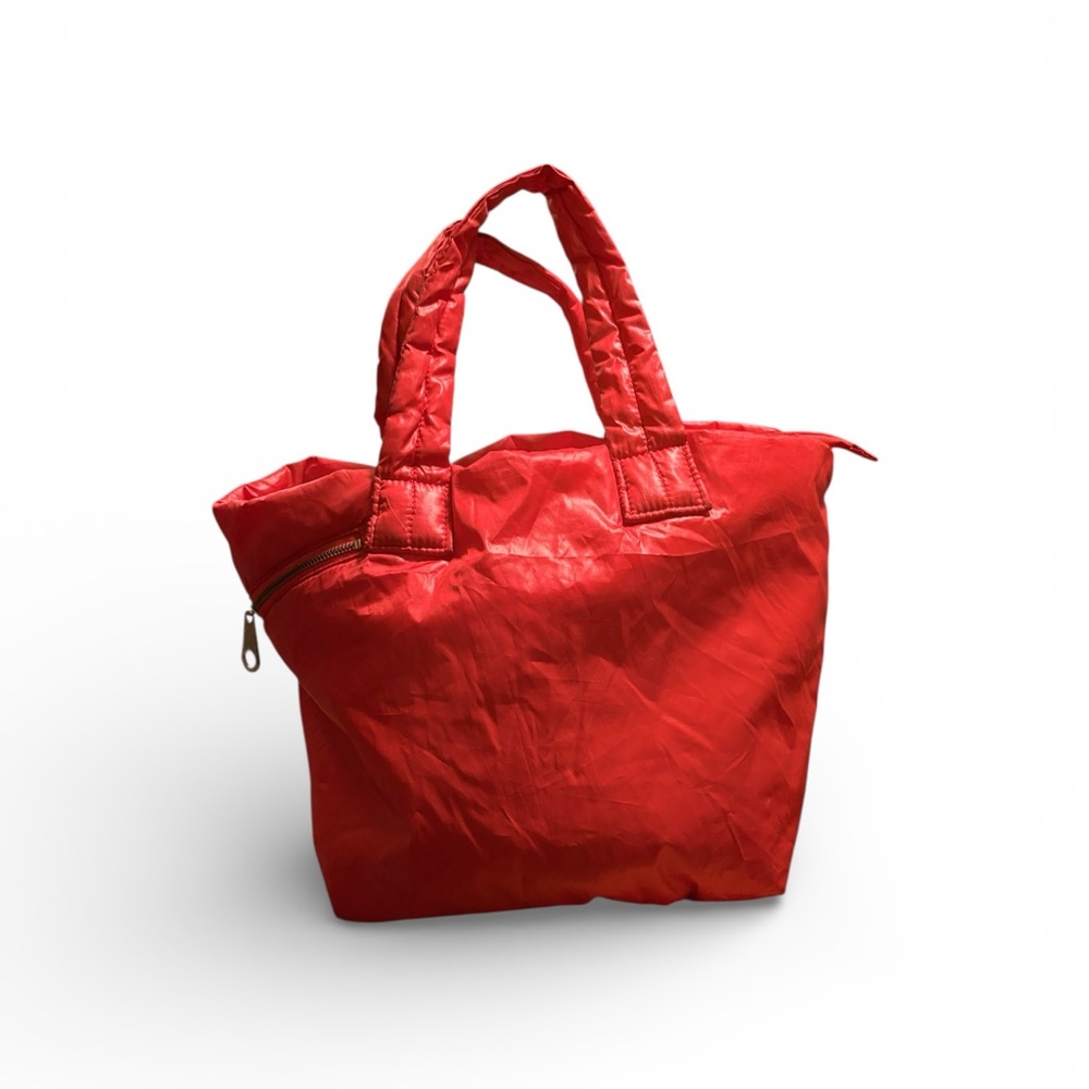 Gap Red Quilted Tote Bag EUC